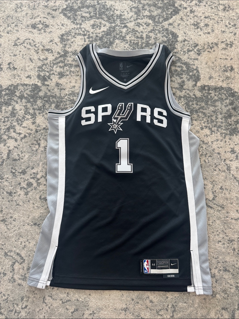 Nike Wembanyama Spurs Basketball Icon Edition Jersey